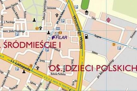 Agencja Ubezpieczeniowa FILAR w Ostrołęce - położenie biura